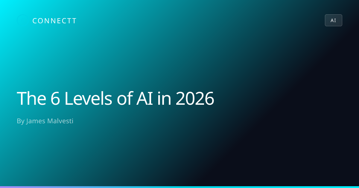 The 6 Levels of AI in 2026, Connectt | Connectt